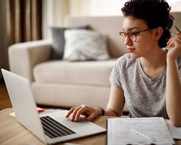 person at computer