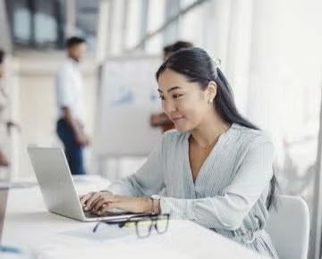 person at computer